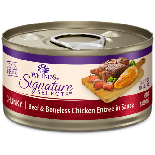 Wellness CORE Signature Selects Chunky Beef & Chicken Front packaging