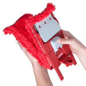 Unger, Restroom Complete Microfiber Mop Pack, 16"W, Red