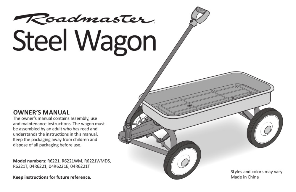 Roadmaster 34 Steel Wagon Red