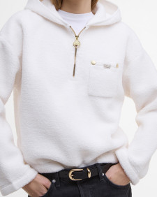 Lola Fleece Hoodie Off White