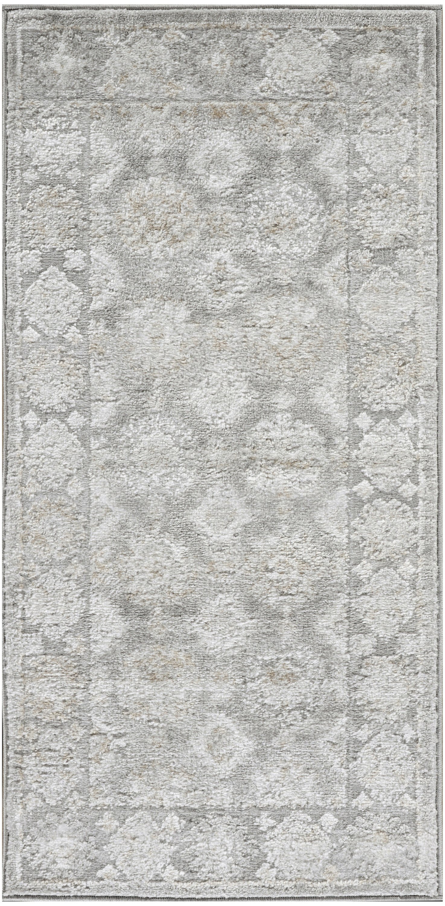 Nourison Dekor 2' x 4' Grey Vintage Indoor Rug