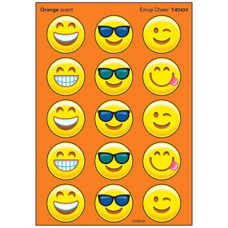 Emotion Icon Cheer/Orange Stinky Stickers®, 60 ct.