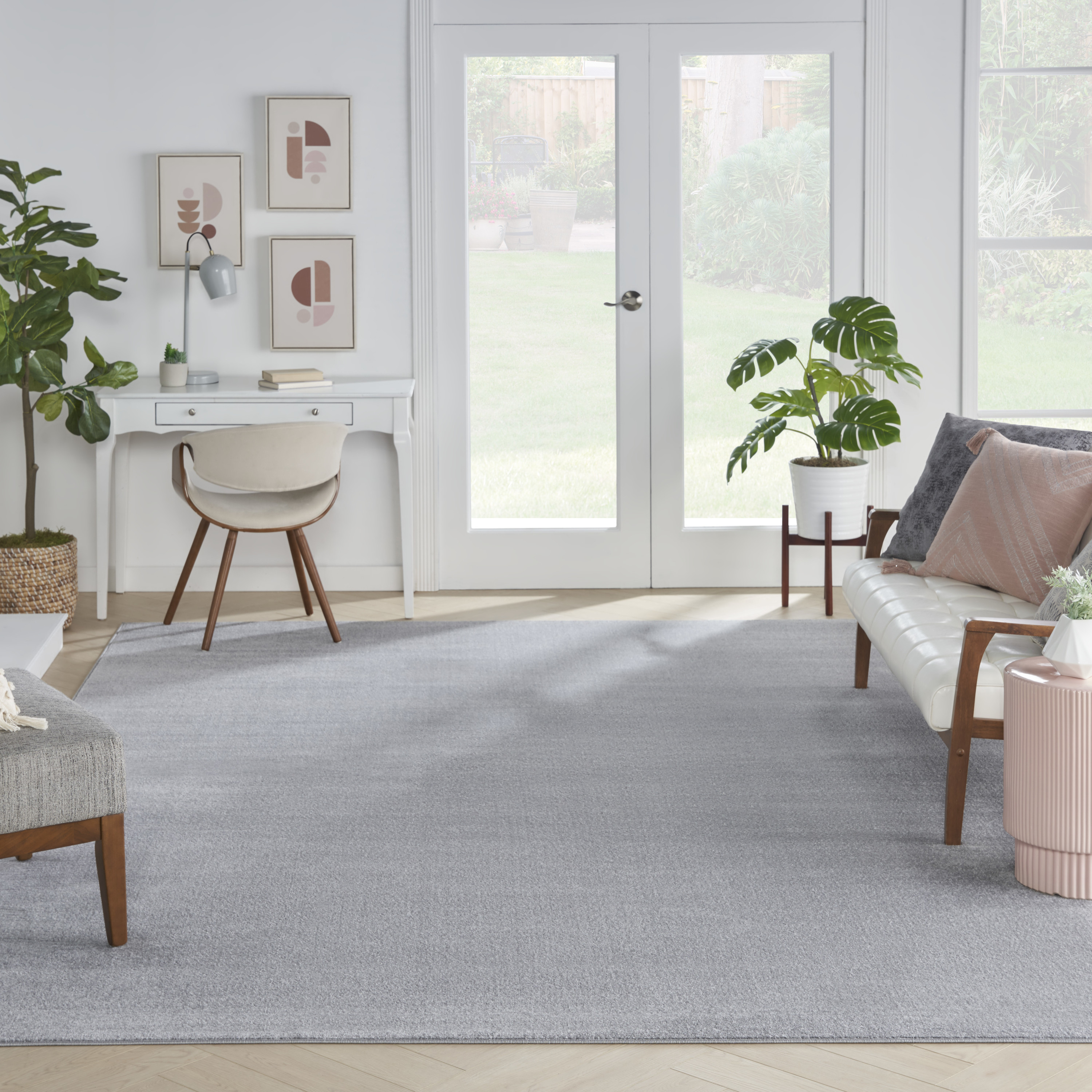 Nourison Nourison Essentials 12' x 15' Silver Grey Outdoor Rug