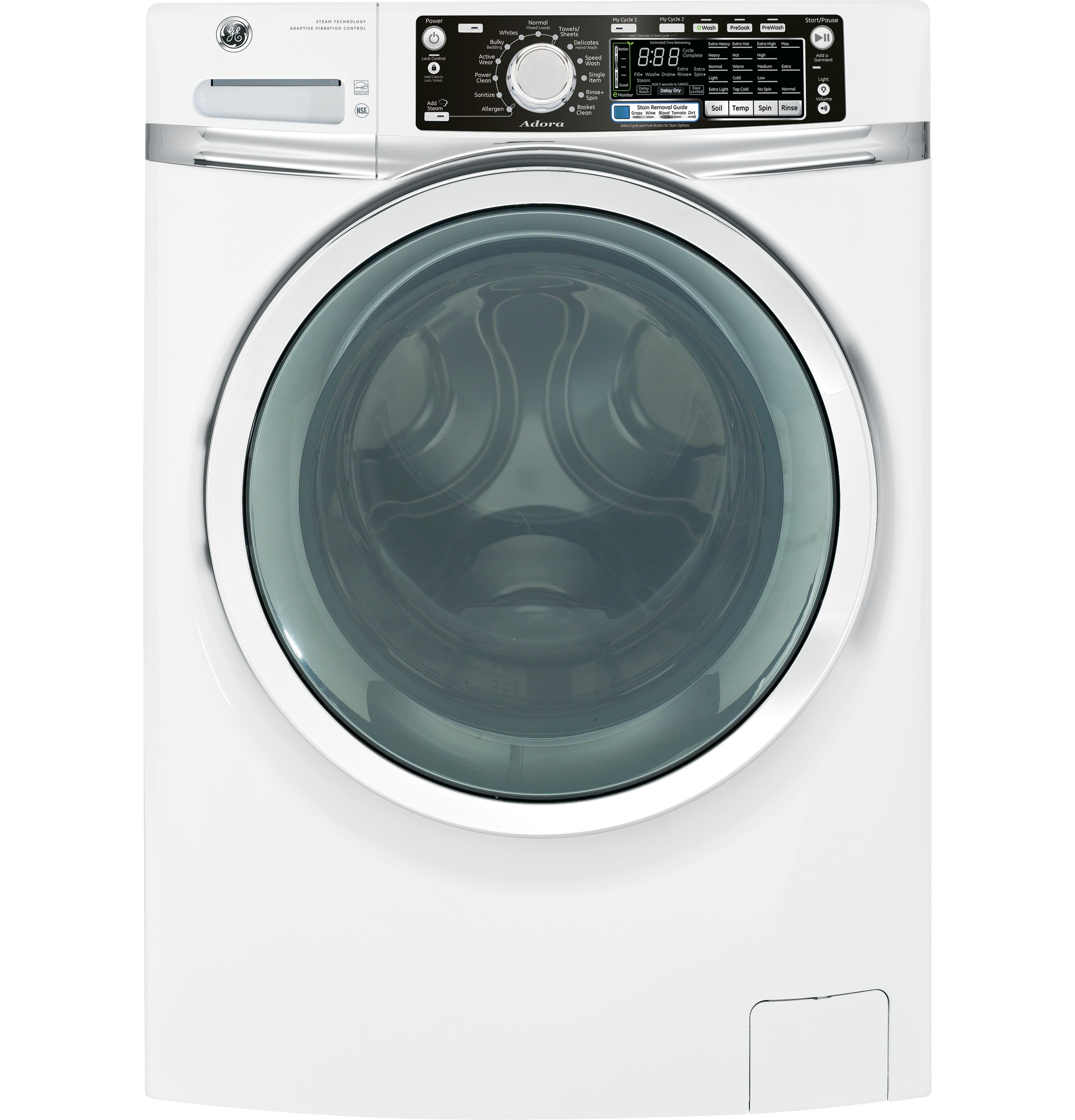 GE® ENERGY STAR® 4.8 DOE cu. ft. capacity Front Load washer