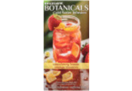 Side panel of Bigelow Botanicals Cranberry Lime Honeysuckle Hibiscus Cold Water Infusion Box