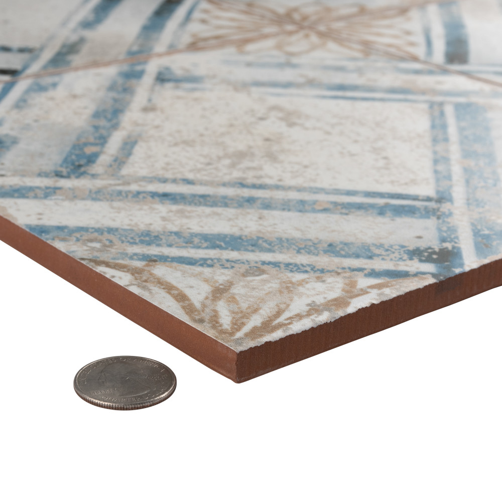 Kings Root Lattice 17-5/8 in. x 17-5/8 in. Ceramic Floor and Wall Tile