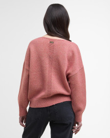 Juliana Boat-Neck Jumper Raspberry