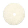 Boardwalk,  Natural Burnishing Round Floor pad, 27", White