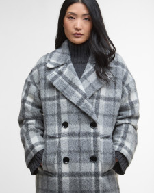 Wollmantel Beattie Soft Grey Check/Onyx Tartan