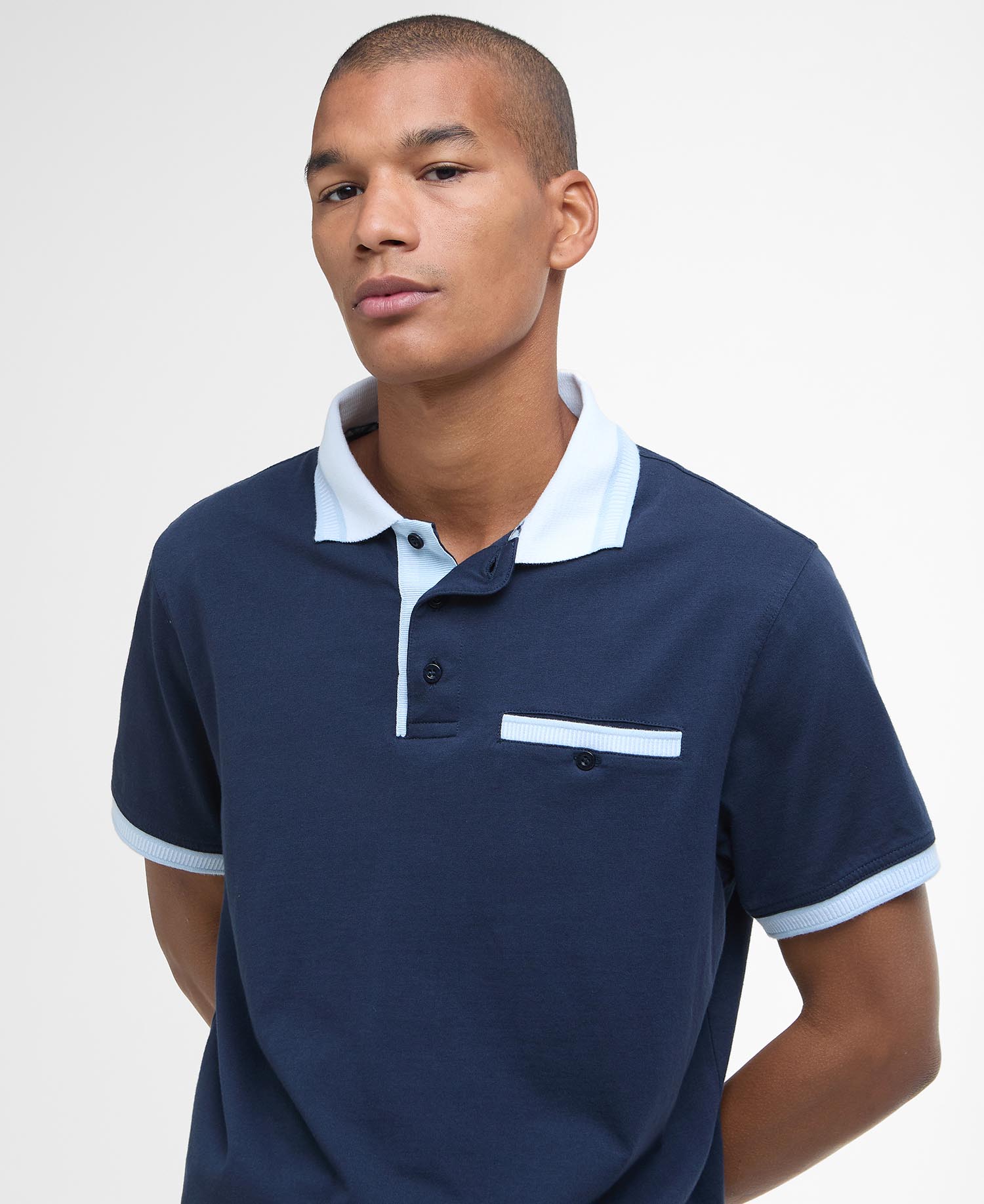 Thurne Tipped Tailored Polo Shirt image number 3