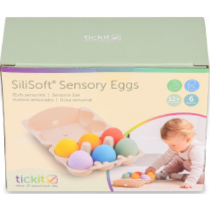 SiliSoft® Sensory Eggs, Rainbow, Set of 6