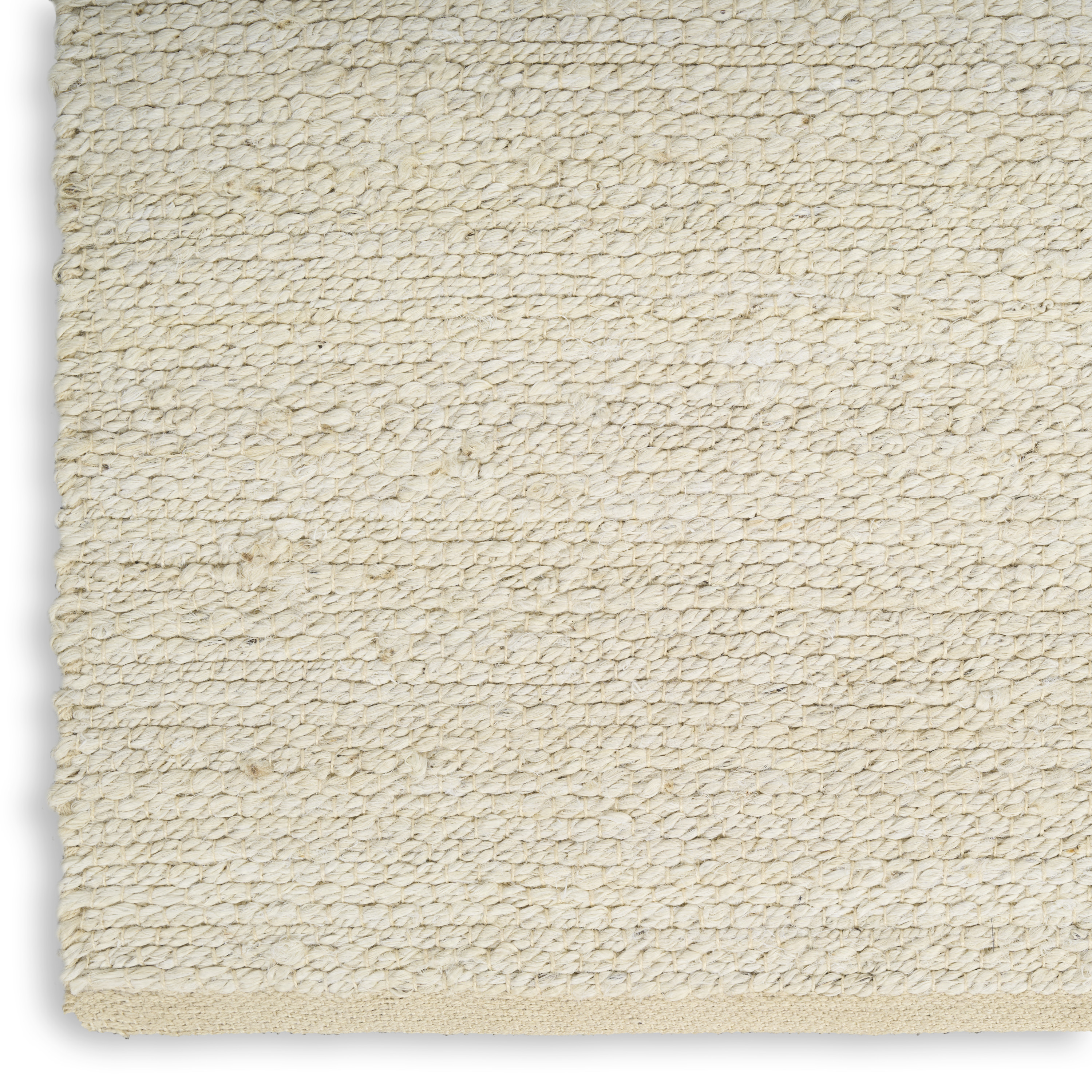 Nourison Natural Jute 4' x 6' Ivory Farmhouse Indoor Rug
