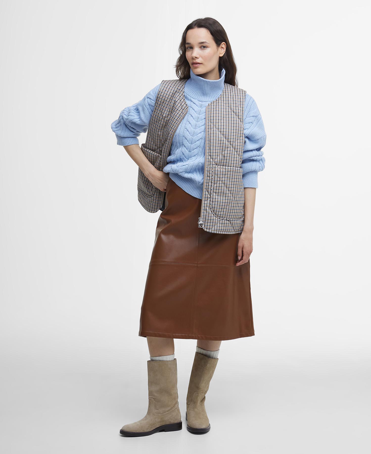 Shelby Check Gilet image number 1