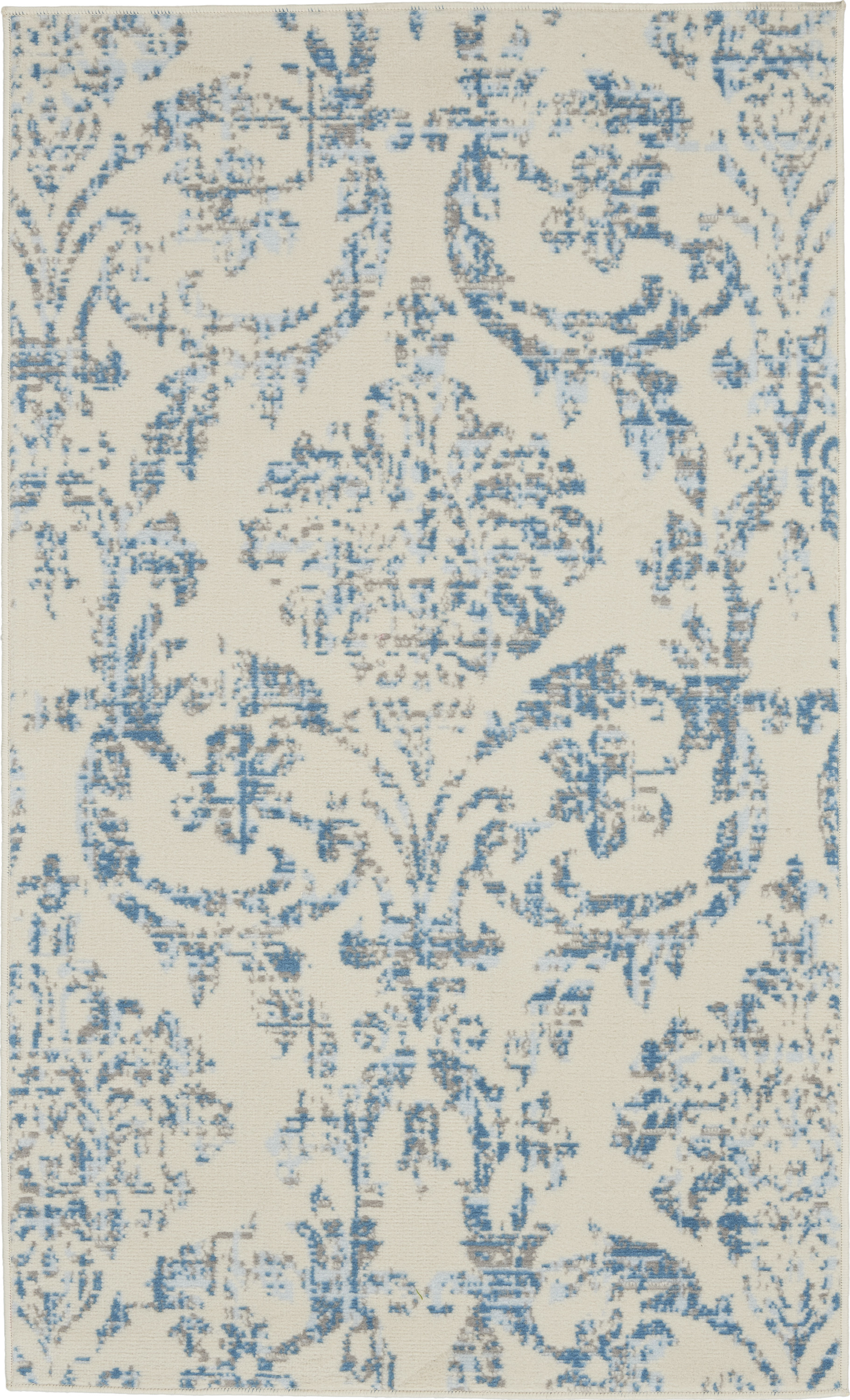Nourison Jubilant 3' x 5' Ivory Blue Vintage Indoor Rug