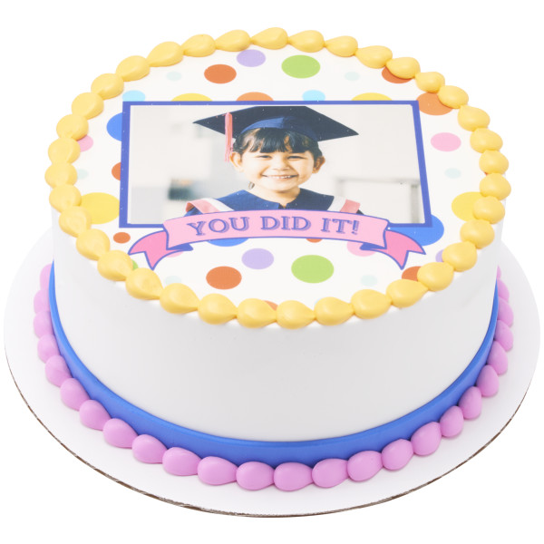 You Did It! PhotoCake® Edible Image® Frame