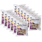 Charles Leonard Rubber Bands, Natural Color, 1-3/8oz Bag, 12 Bags CHL56381-12