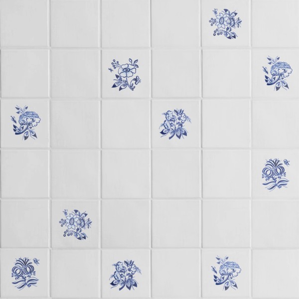 17th century: maiolica de delft | mezza flora deco | pattern five 