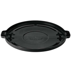 Rubbermaid Commercial, BRUTE, Self-Draining, Round, Resin, 44 gal, Black, Receptacle Lid