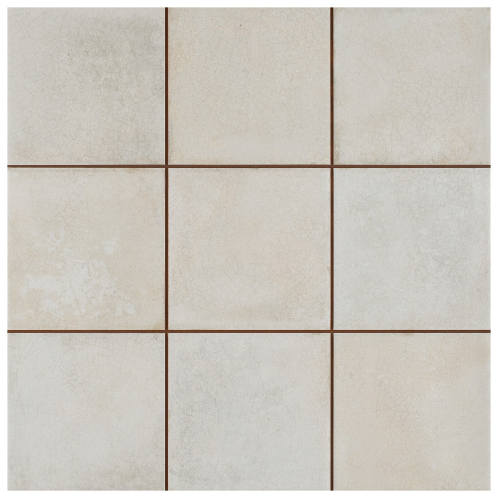 Kings Etna White 13-1/8 in. x 13-1/8 in. Ceramic Floor and Wall Tile
