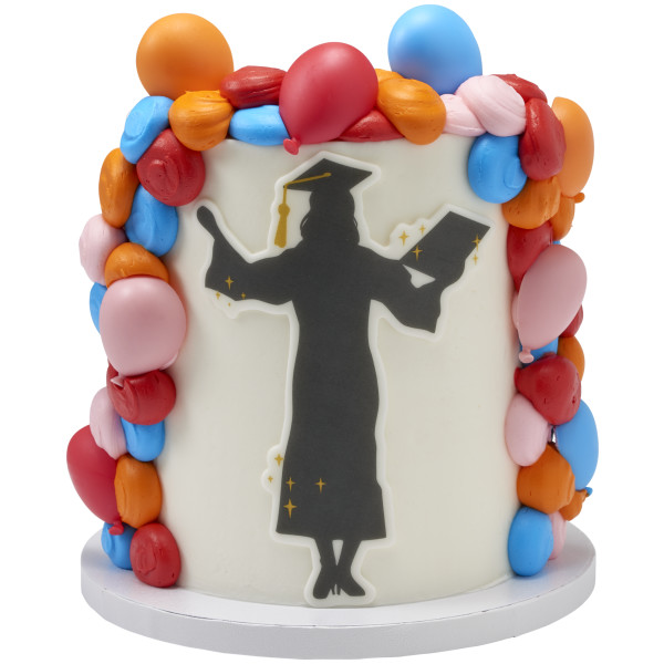 Bright Rainbow Balloon Assortment Cupcake Rings