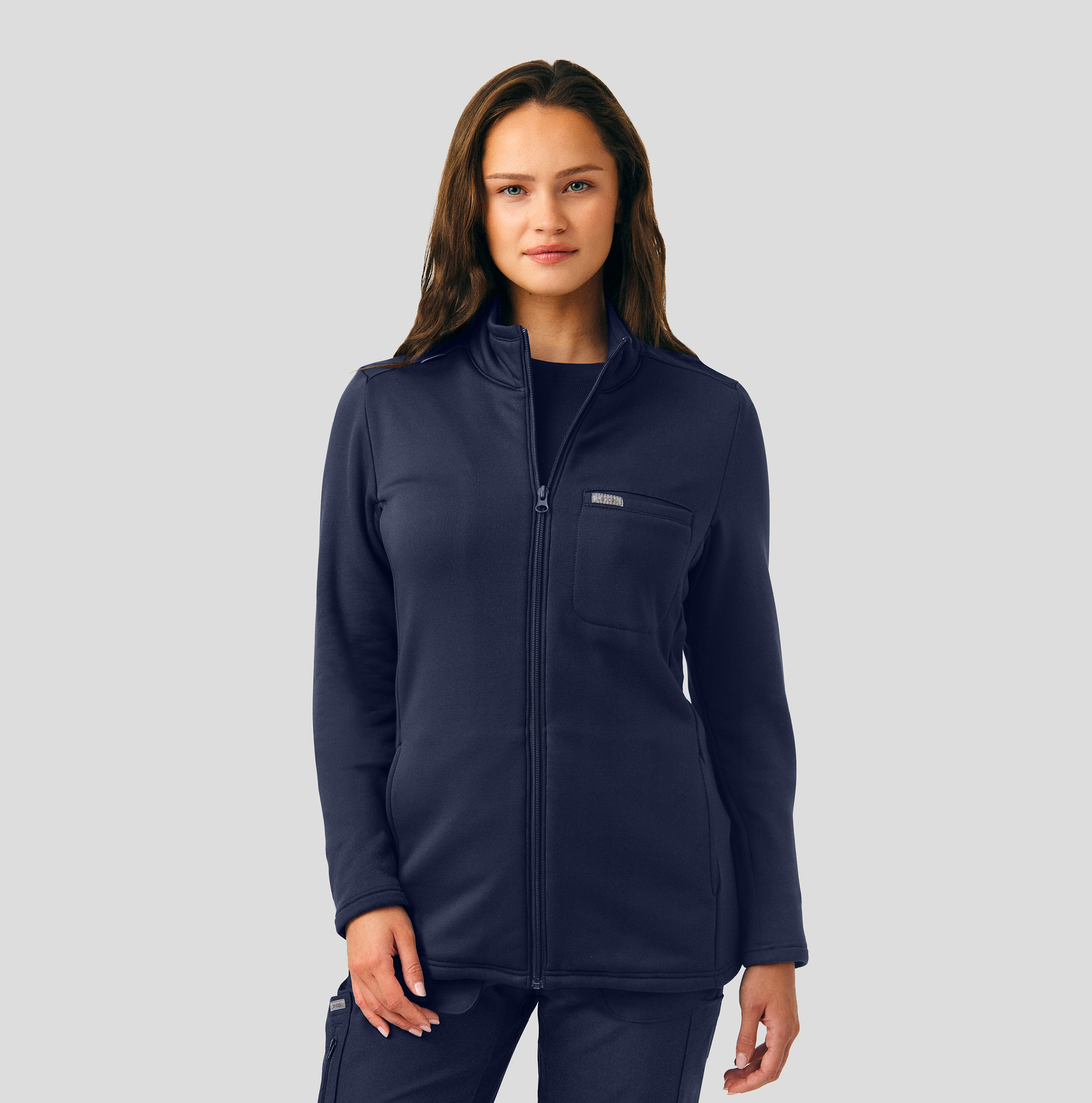Landau Forward Women&#8216;s 5-Pocket Scrub Jacket-Landau