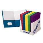 Oxford&reg; 2-Pocket Portfolio Paper, Assorted Colors, Pack of 100 ESS50763
