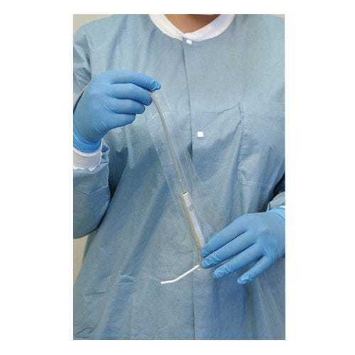 Syringe Sleeves With Opening, 2.5" x 10", Blue - 500/Box