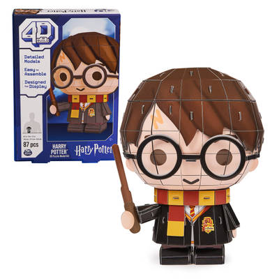 4D Build, Harry Potter Character 3D Puzzle Model Kit 87 Pcs | Harry Potter Gifts Desk Decor | Building Toys | 3D Puzzles for Adults & Teens 12+