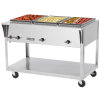 120-volt 1440-watt three-well Servewell® SL streamlined stainless steel hot-food table