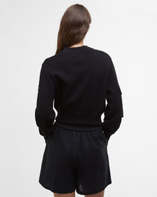Priya Knitted Bomber Jacket Classic Black