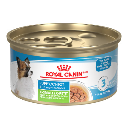 Royal Canin Size Health Nutrition X-Small Puppy Thin Slices in Gravy Canned Puppy Food