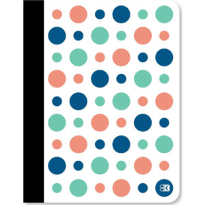 Polka Dot Composition Book, College Ruled, 100 Count