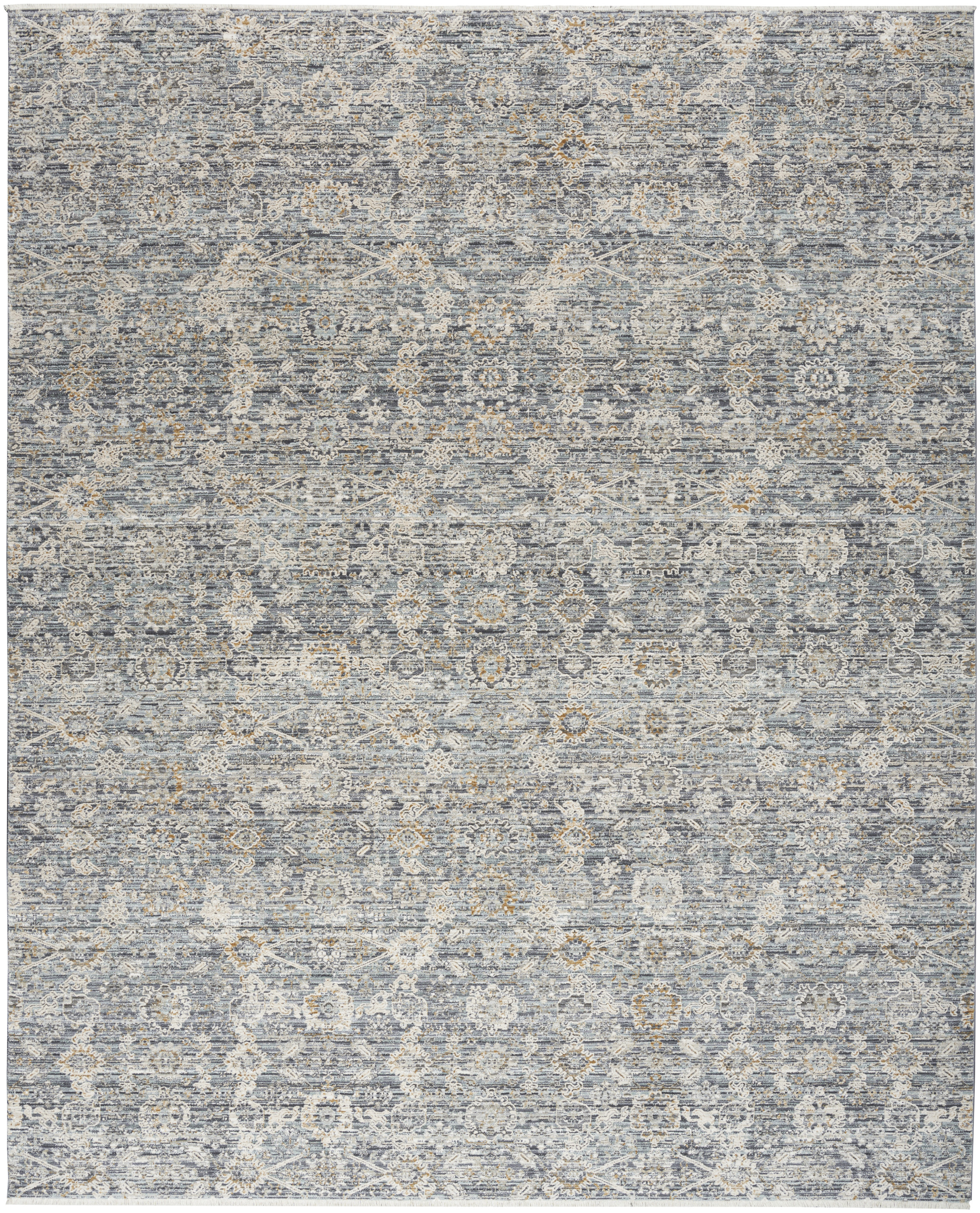 Nourison Lynx 12' x 15'9" Charcoal Vintage Indoor Rug