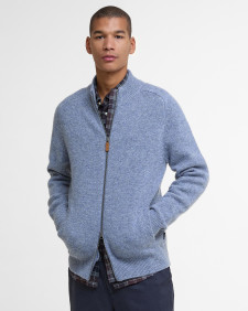 Talder Zip-Up Jumper Bluestone