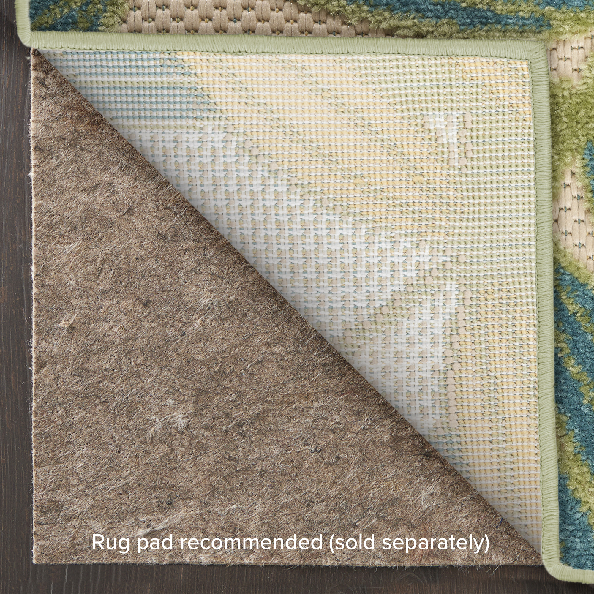 Nourison Aloha 2' x 6' Green Multicolor Outdoor Rug