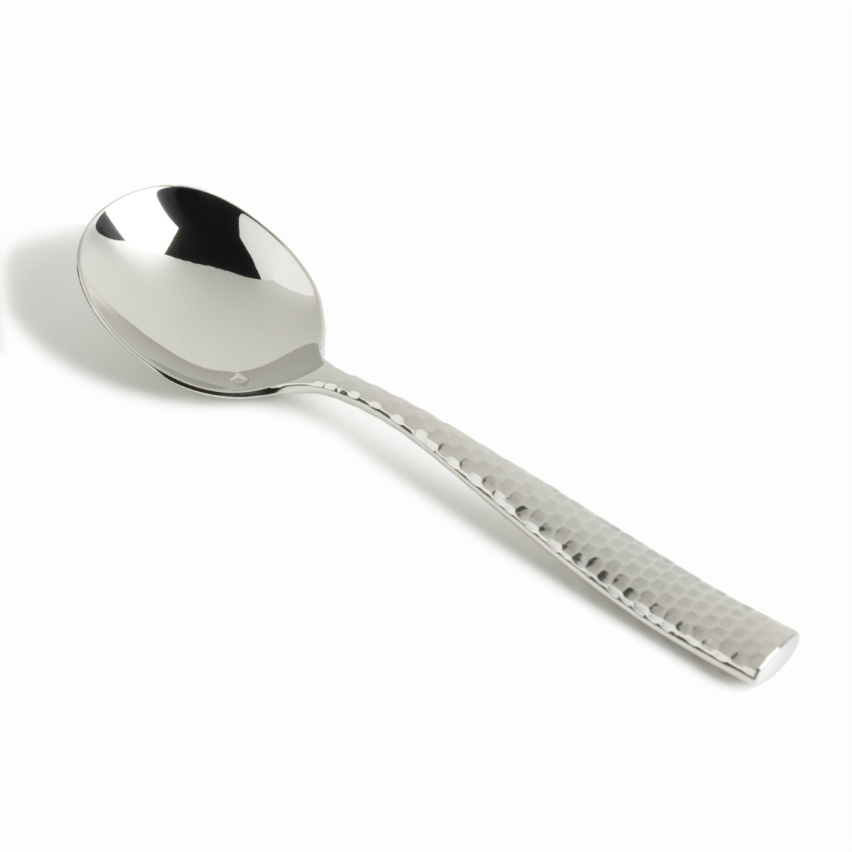Lucca Faceted Bouillon Spoon 6.75"