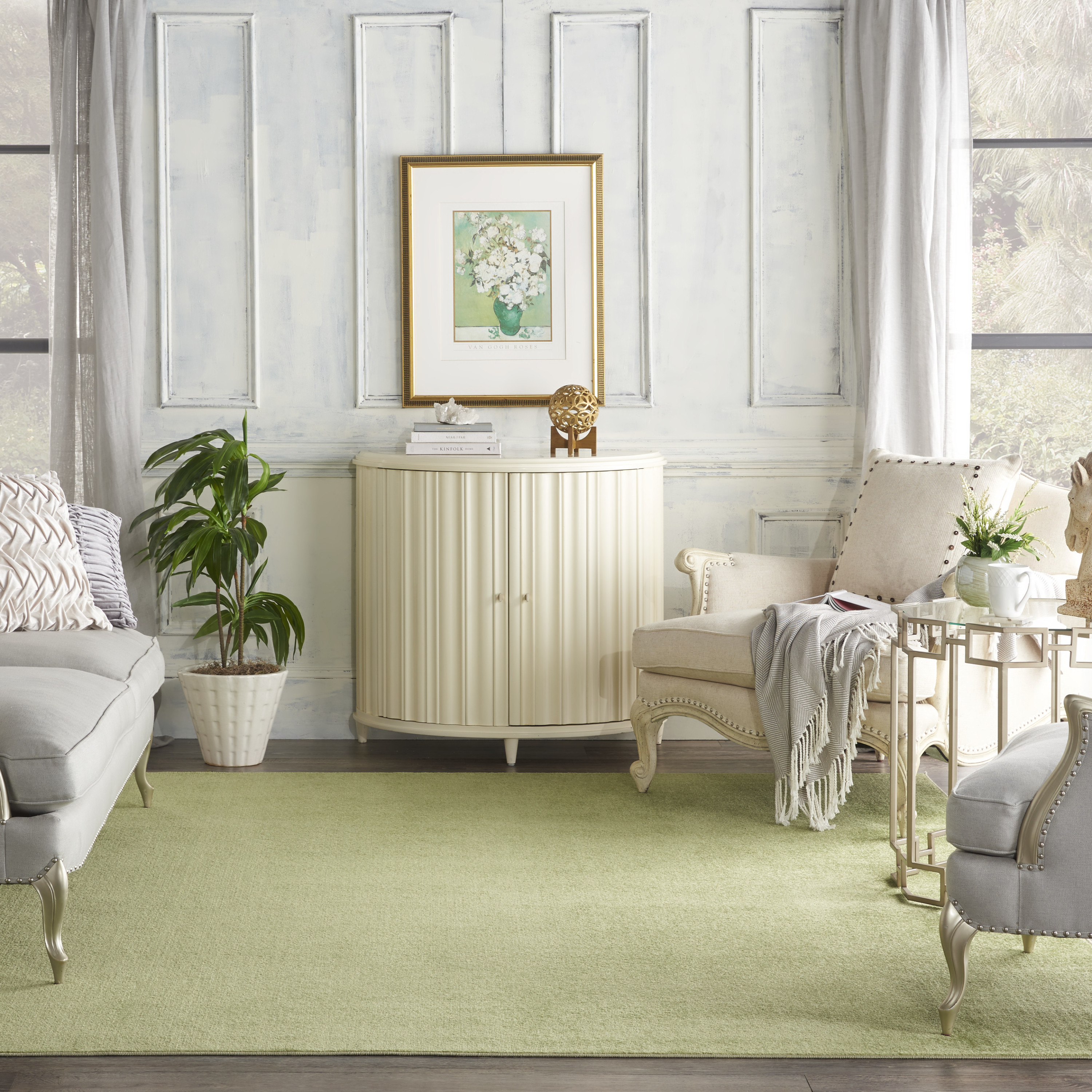 Nourison Nourison Essentials 8' x 10' Green Outdoor Rug