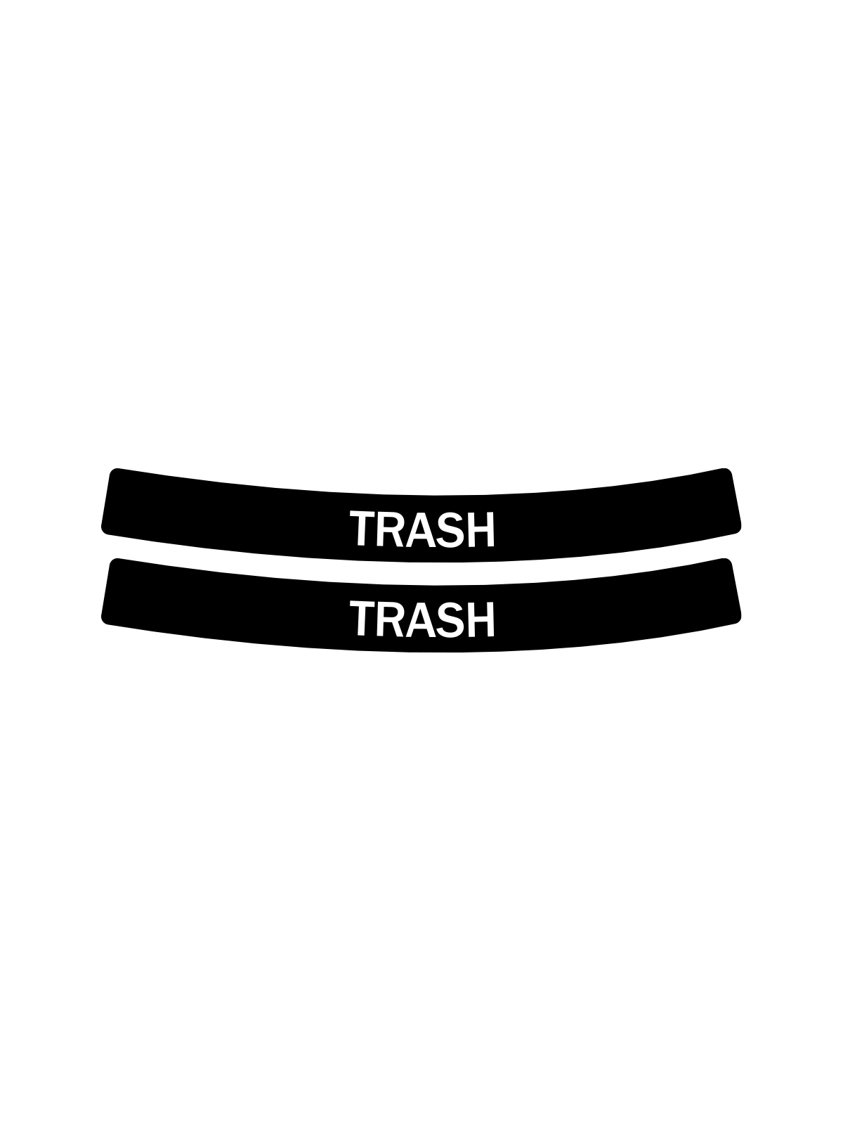 EVOLVE – Label – Ellipse – Trash – Full – Black-White