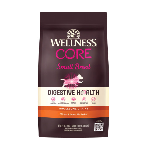 Wellness CORE Digestive Health Small Breed Chicken & Brown Rice Front packaging