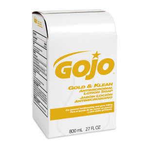 Gojo, Gold & Klean Antimicrobial Lotion Soap,  800 mL Cartridge