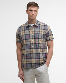 Gordon Short-Sleeved Tailored Shirt Dress Tartan