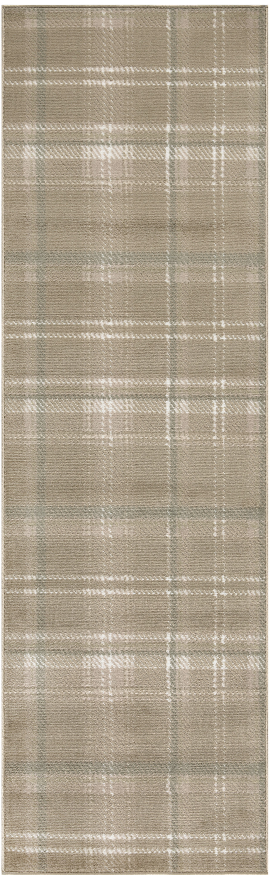 Nourison Grafix 2'3" x 10' Taupe Farmhouse Indoor Rug