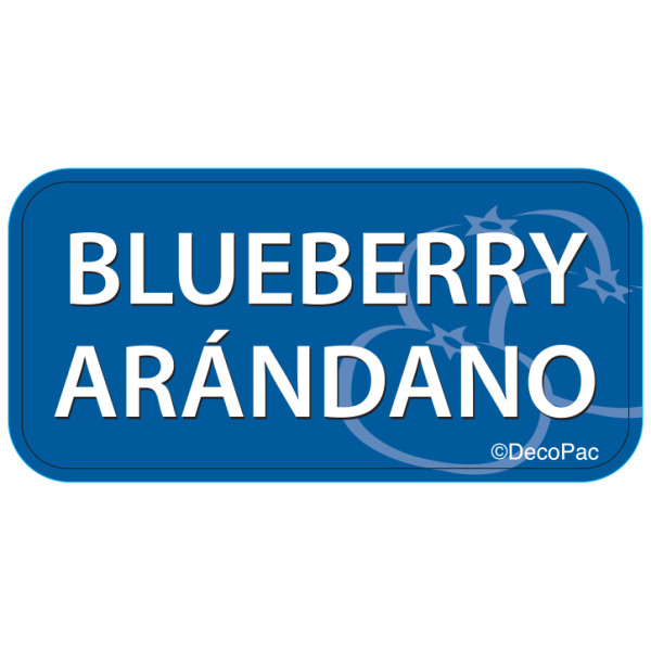 Blueberry Label PhotoCake® Edible Image® Merchandising Label
