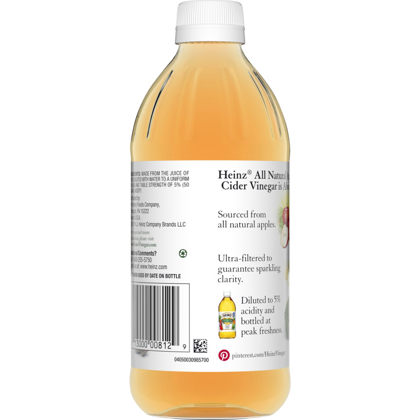  Heinz All Natural Apple Cider Vinegar 5% Acidity, 16 fl oz Bottle 