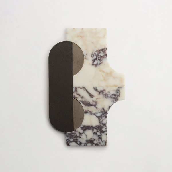 clé lapidary + cristina celestino | filato floor | calacatta viola, warm black + cashmere grey (bundle) | honed