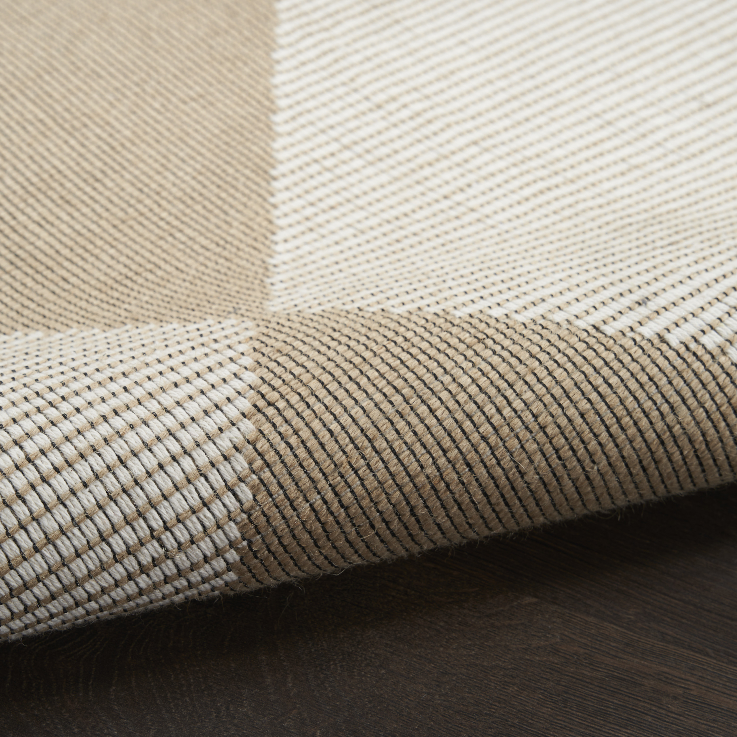 Nourison Washable Modern Jute 3'11" x 5'11" Natural Ivory Modern Indoor Rug