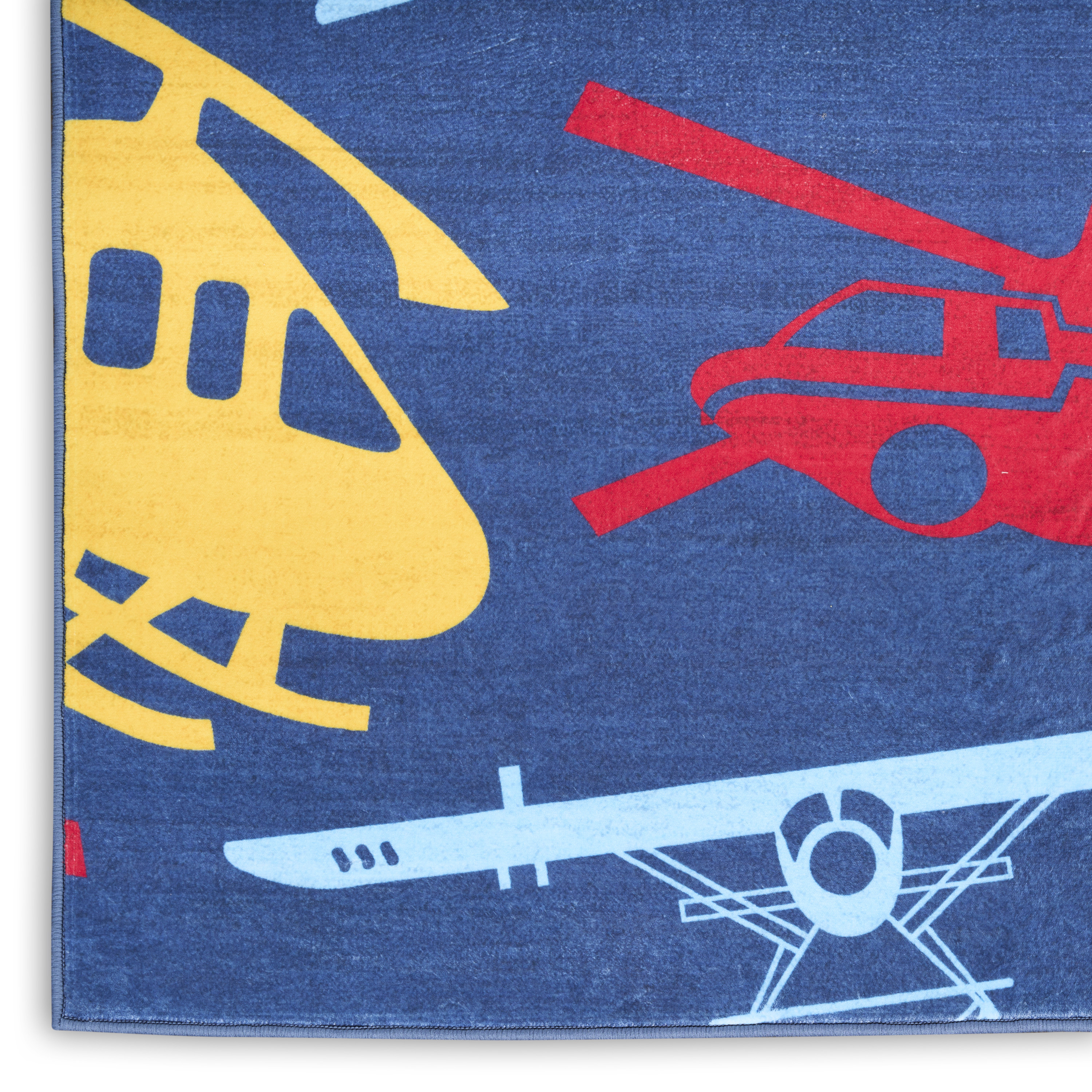 Nourison Imagination 4' x 6' Navy Multicolor Kids Indoor Rug
