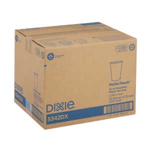 Dixie®, PerfecTouch WiseSize™ 12 oz Insulated Paper Hot Coffee Cups, Multicolor