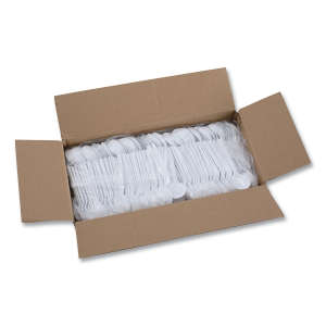 Boardwalk, Mediumweight Polystyrene Cutlery, Soup Spoon, White