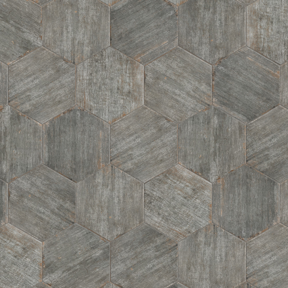 Retro Hex Cendra 14.13x16.25 Hexagon Porcelain Floor and Wall Digital Pattern